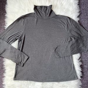 Fashion Nova turtleneck grey light dark plus size basic long sleeve top layer